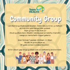 Team Health Community Group Katherine Kriol